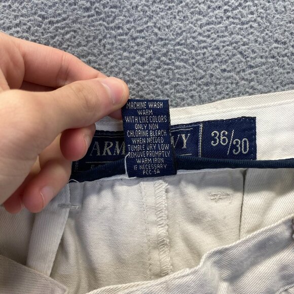 Army Navy Mens Dress Pants Size 36X30 ,100% Cotton Pleated - Picture 7 of 10
